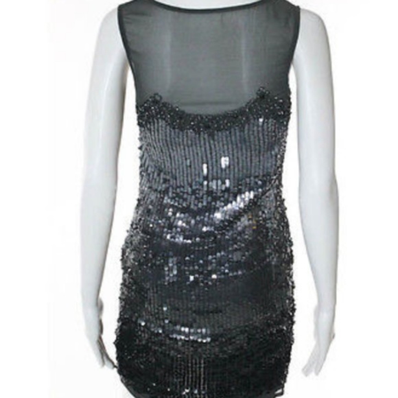 A.B.S Allen Schwartz NYE Sequin Dress s.6 - Picture 3 of 8