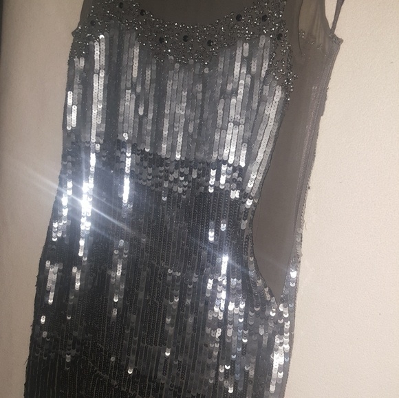 A.B.S Allen Schwartz NYE Sequin Dress s.6 - Picture 7 of 8