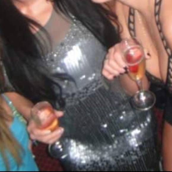 A.B.S Allen Schwartz NYE Sequin Dress s.6 - Picture 5 of 8