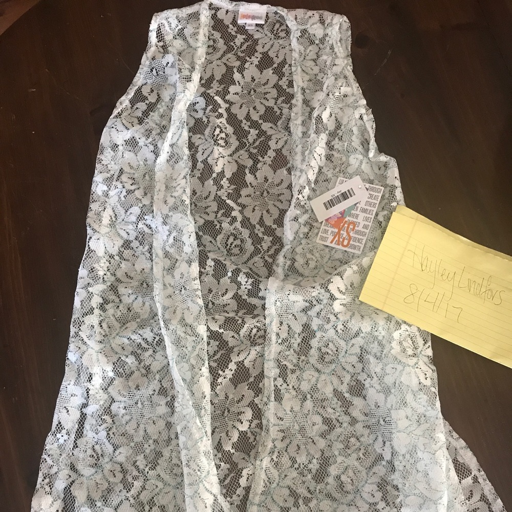 Lularoe Xs Bnwt White Lace Joy Unicorn Item