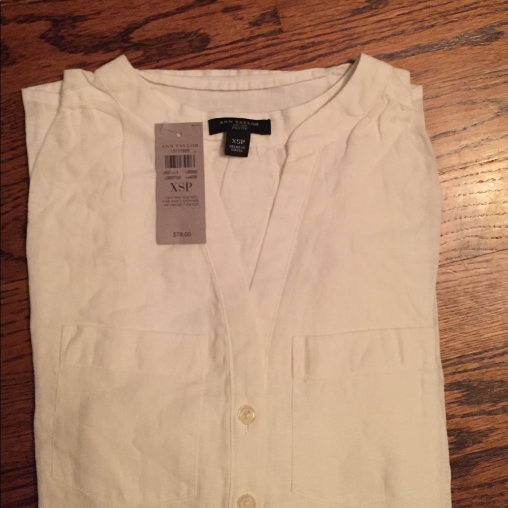 Ann Taylor linen tunic top