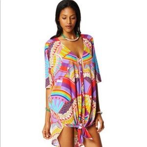 Mara Hoffman rainbow bird kaftan/cover up