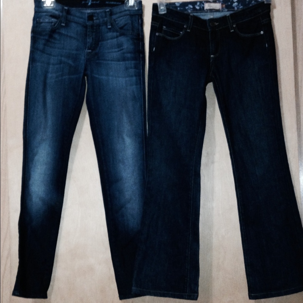 BUNDLE 7 FOR ALL MANKIND & PAIGE JEANS SZ 26