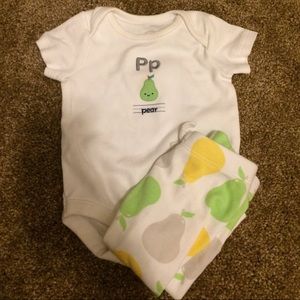 Gymboree Unisex Pear Outfit