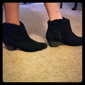 Black ankle boots