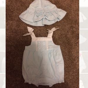 Gymboree Bubble Romper with Hat NWT