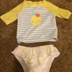 Gymboree Pineapple Swimsuit Set NWOT