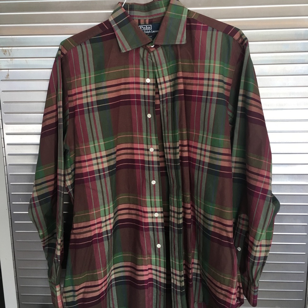 Polo button up long sleeve shirt