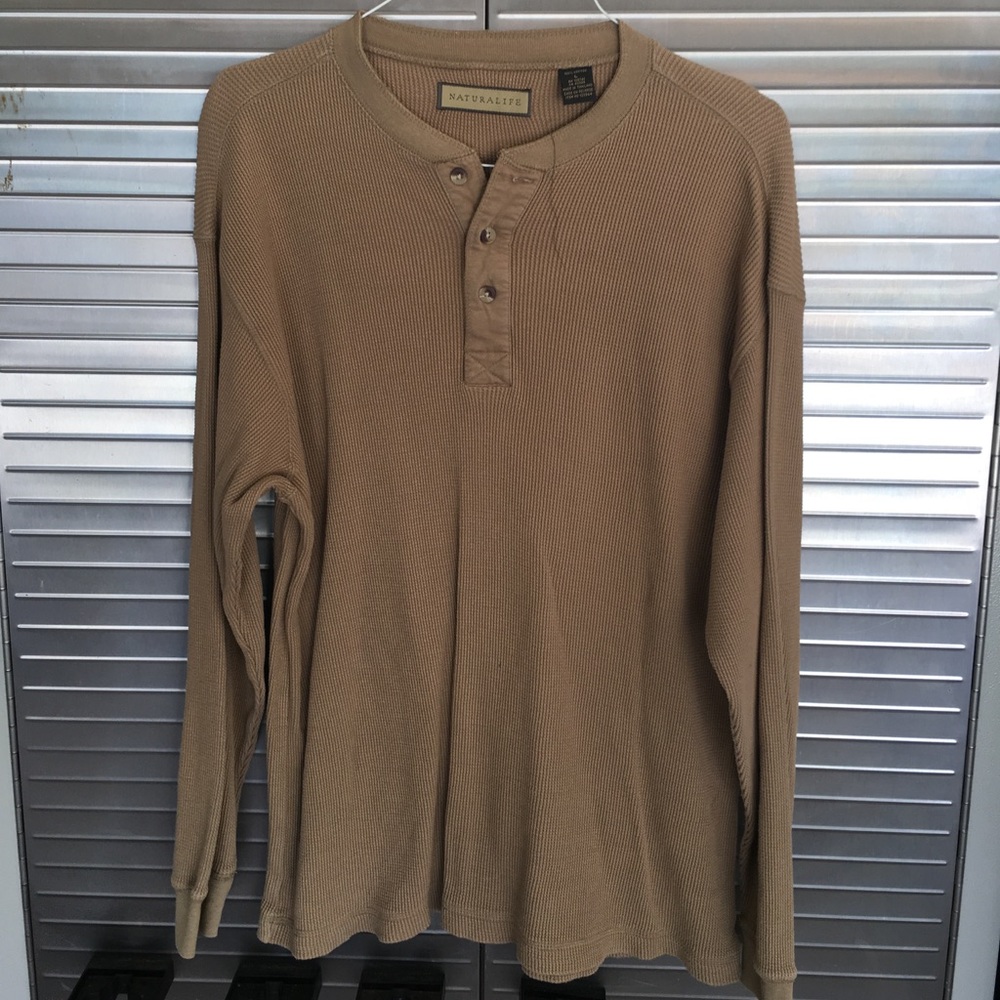 Naturalife top button long sleeve