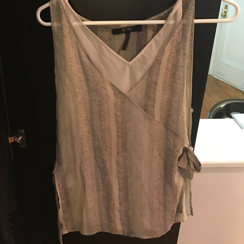 BCBG Layered Sleeveless Blouse