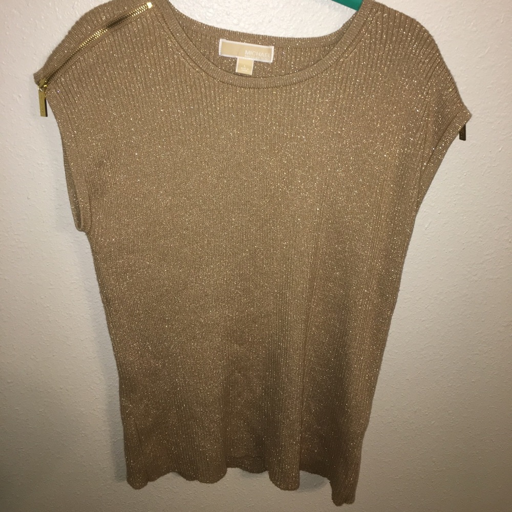 Micheal Kors bling gold shirt