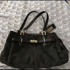 Authentic black Coach purse