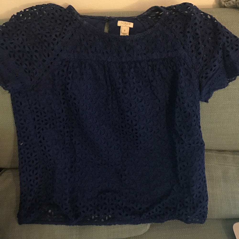 J. Crew Navy Blue Blouse