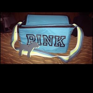 PINK  blue lunchbox/ cooler