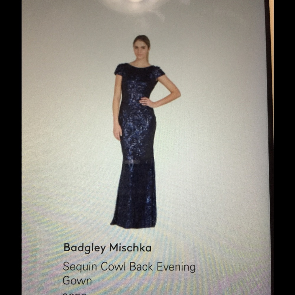 Badgley Mischka Sequin Gown