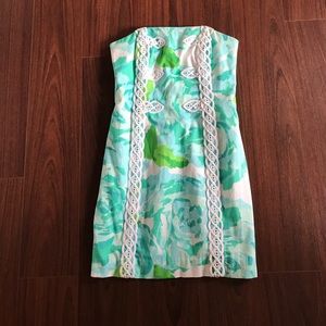 First Impression Poolside Blue Lace Tandy Dress