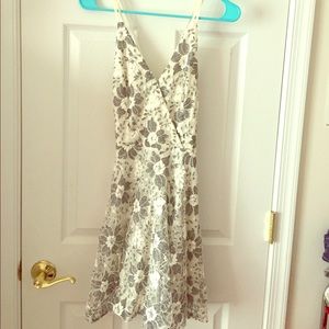 BRAND NEW W/ TAG Black and White Floral Lace Dress