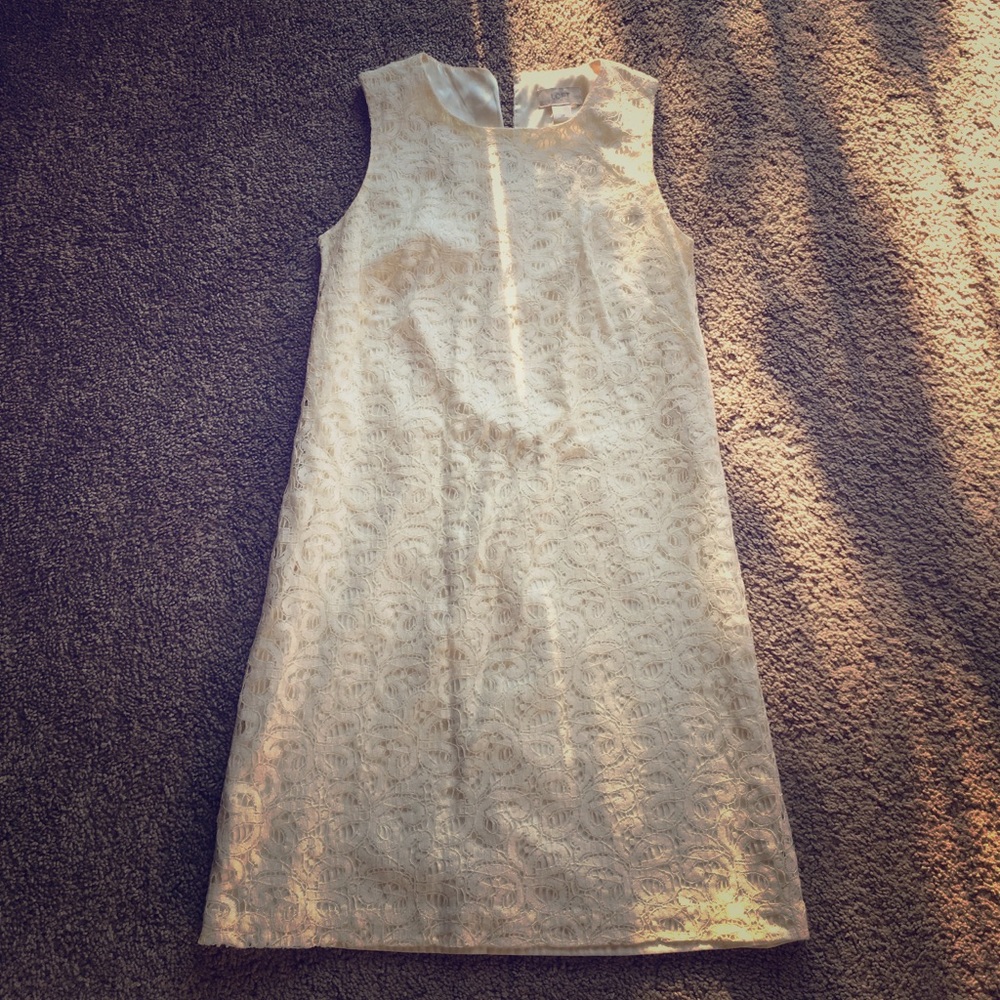 Loft Beige Laced Dress