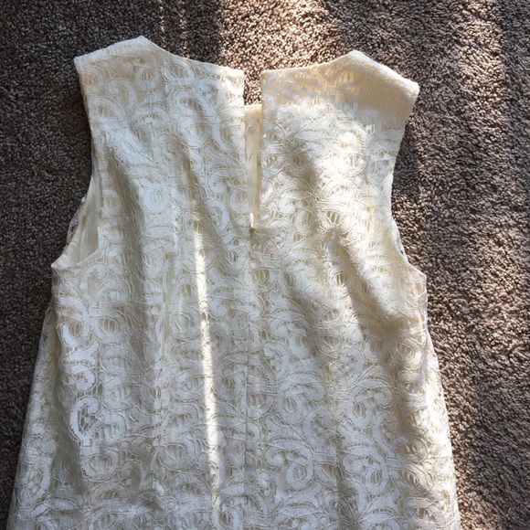 Loft Beige Laced Dress - Picture 2 of 3