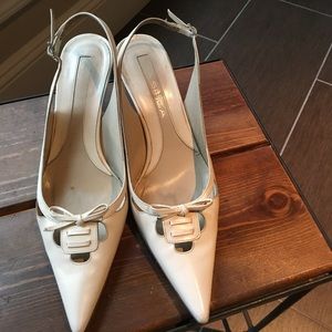 Via Spiga ivory sling backs