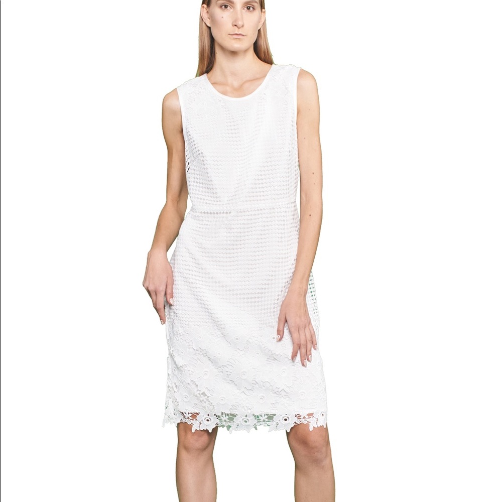 NEW White Lace Crochet Sexy Summer Dress Plus Size - Picture 5 of 5