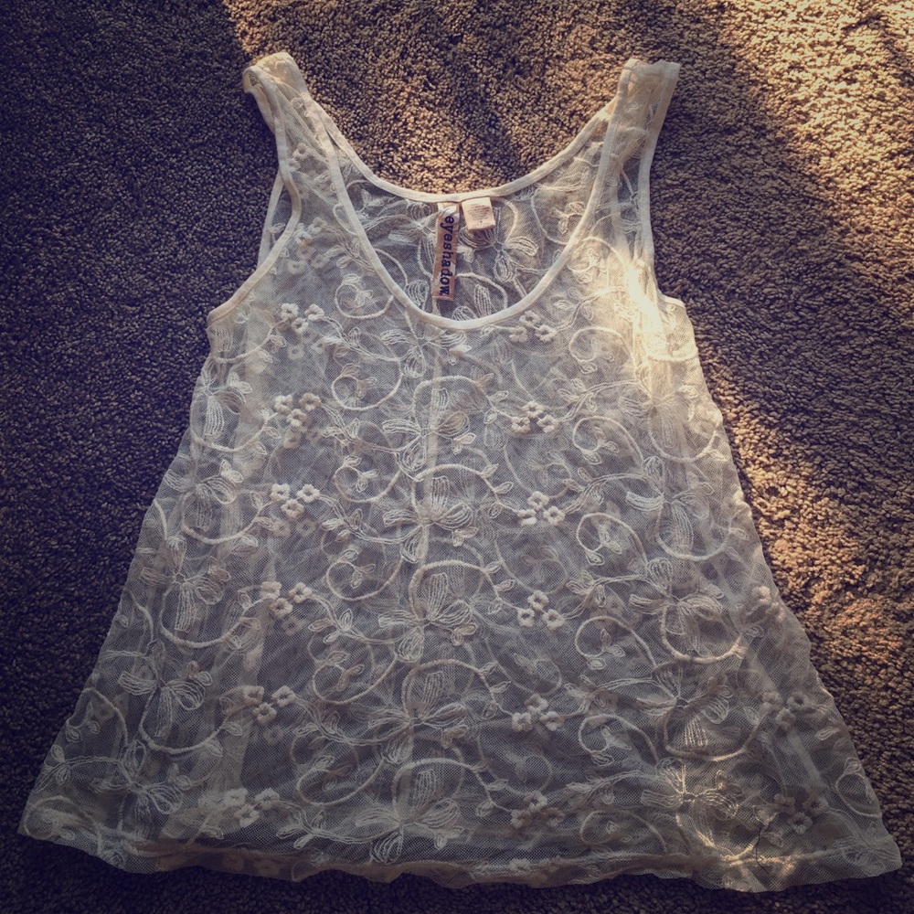 Sheer tank top