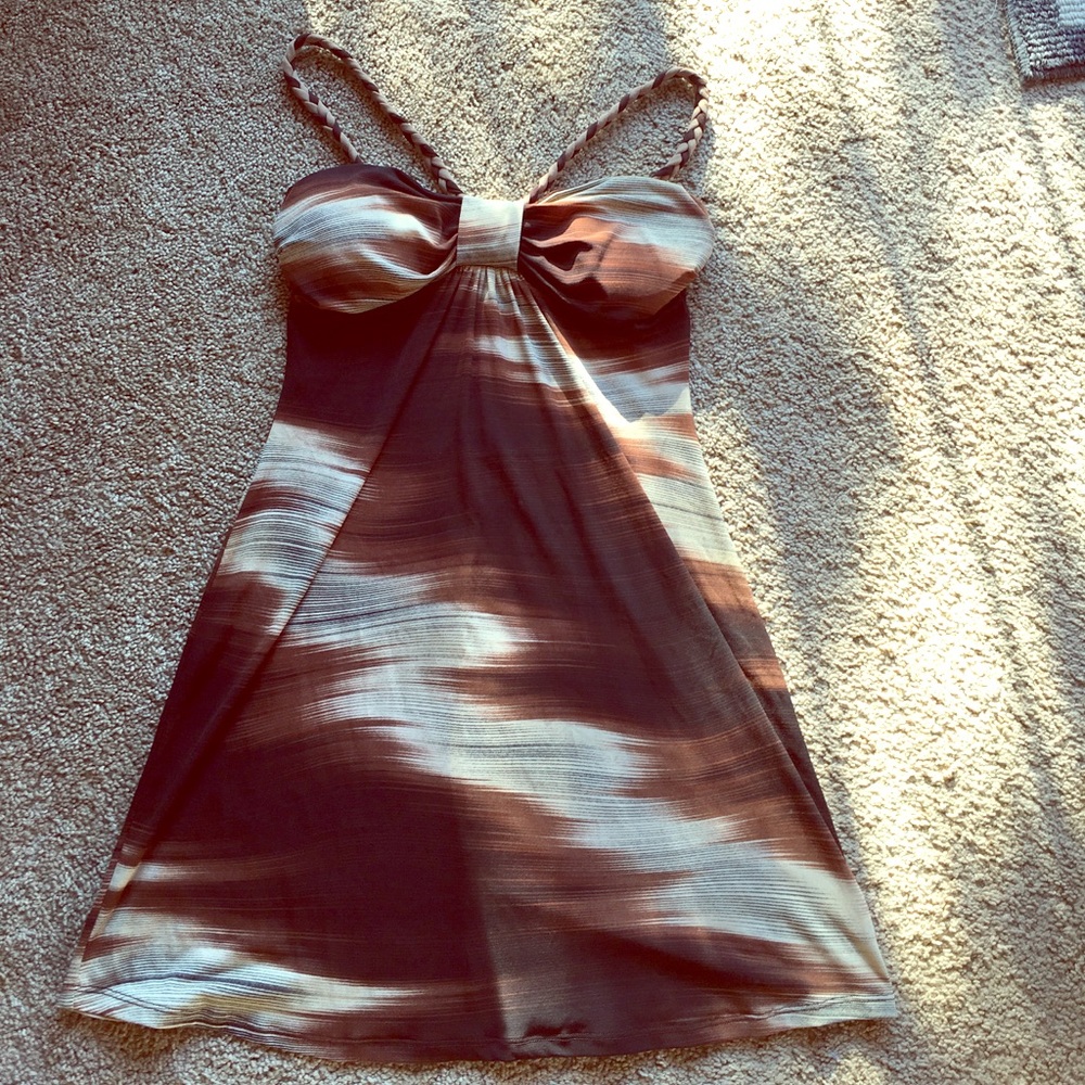 Brown two toned dress