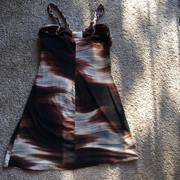 Brown two toned dress - Picture 3 of 4