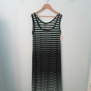 Striped Maxi Dress, Size 16 (NWT)