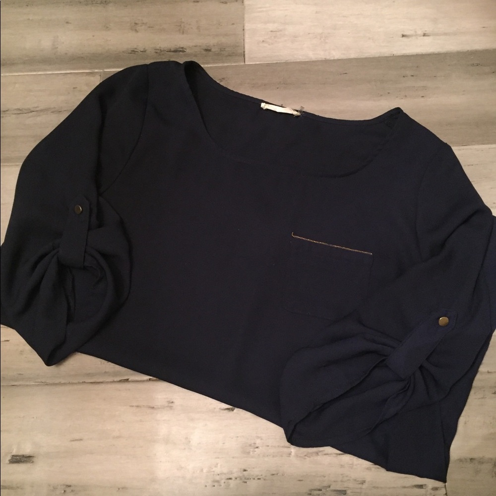 Navy Blouse