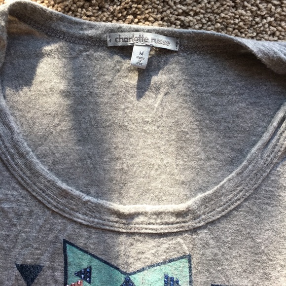 Tribal multi-colored loose tank top. - Picture 3 of 4