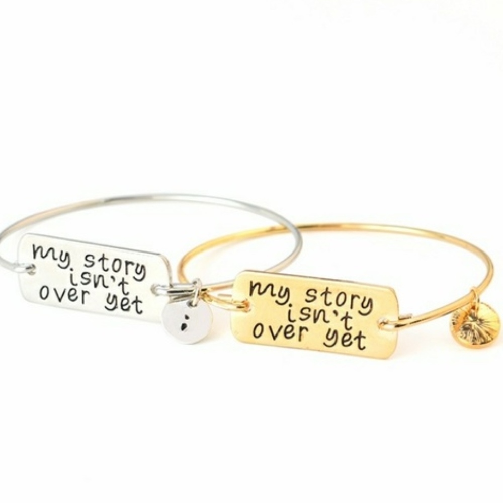My Story Isn't Over Yet Inspirational Bracelet