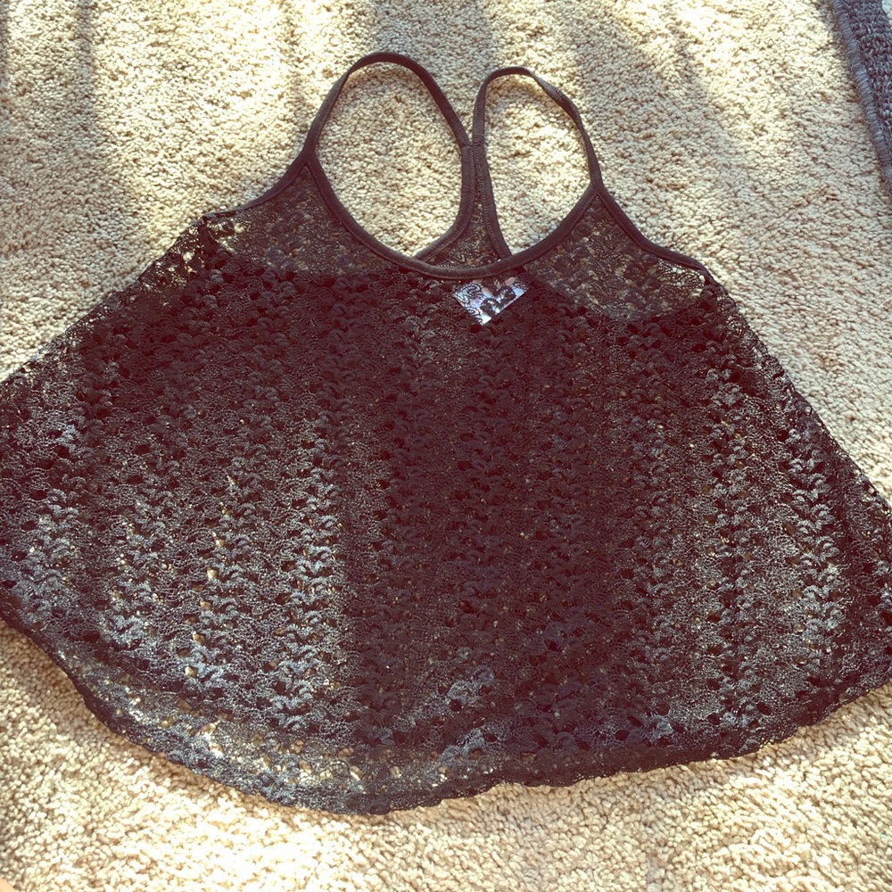 Bathing suit cover tank top