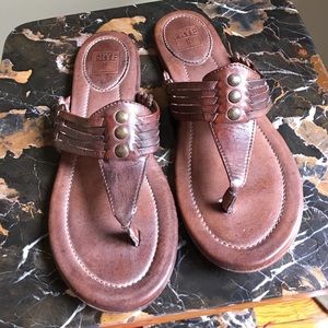 Frye leather sandals, size 7.5M.