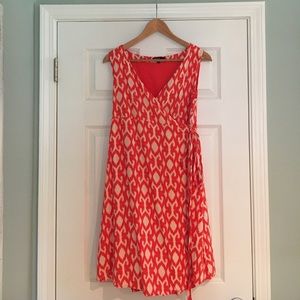 Gap Maternity Coral Ikat Dress - SZ XS