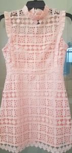 Pink crotchet dress