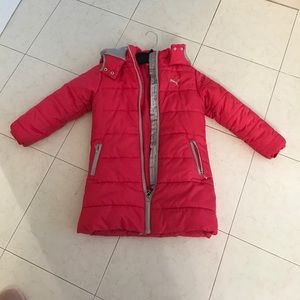 Puma coat for girls, size 5, excellent condition