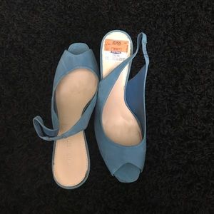 Turquoise Nine West Heels