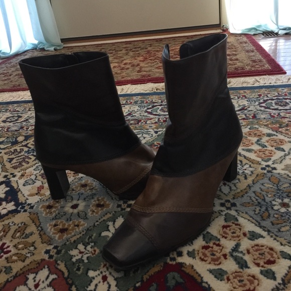 Predictions Multicolored Brown Boots - Picture 2 of 4