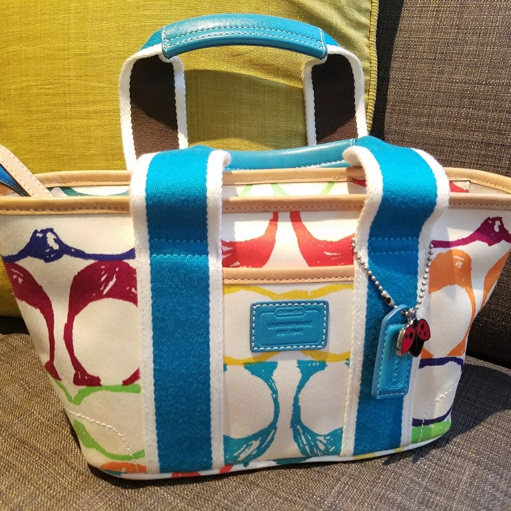 Coach Scribble Tote Purse