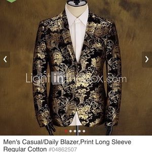 Black&Gold Tuxedo Jacket