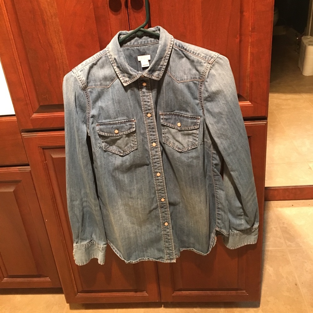 Jcrew western denim shirt