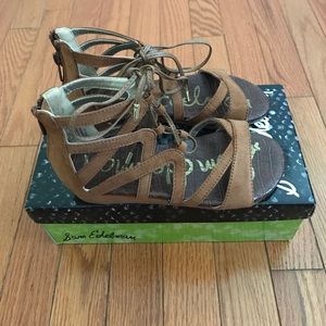 Sam Edelman Lace Up wedge sandals