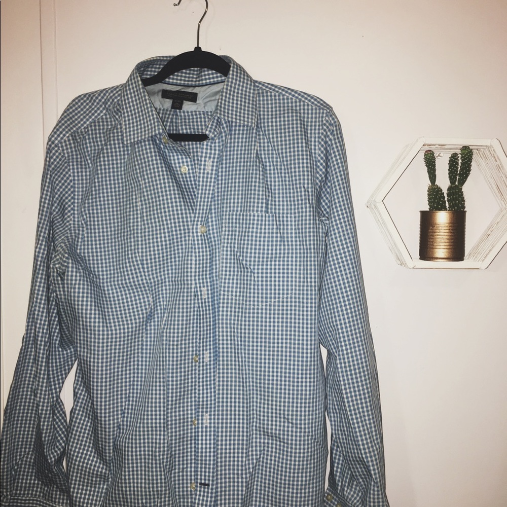 Men's blue Dress Shirt
