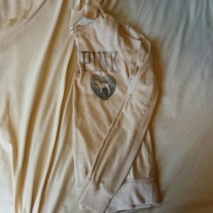 Cream Victoria's Secret Pink 1/4 Zip