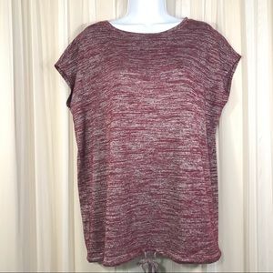 Lou & Grey LOFT Marbled short sleeve Blouse