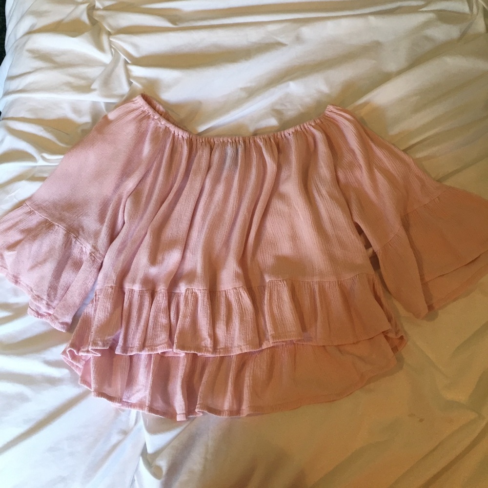 Off The Shoulder Flowy Crop Top