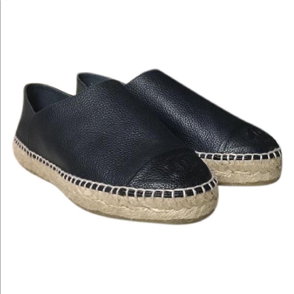**SOLD** CHANEL calfskin CC espadrilles- brand new
