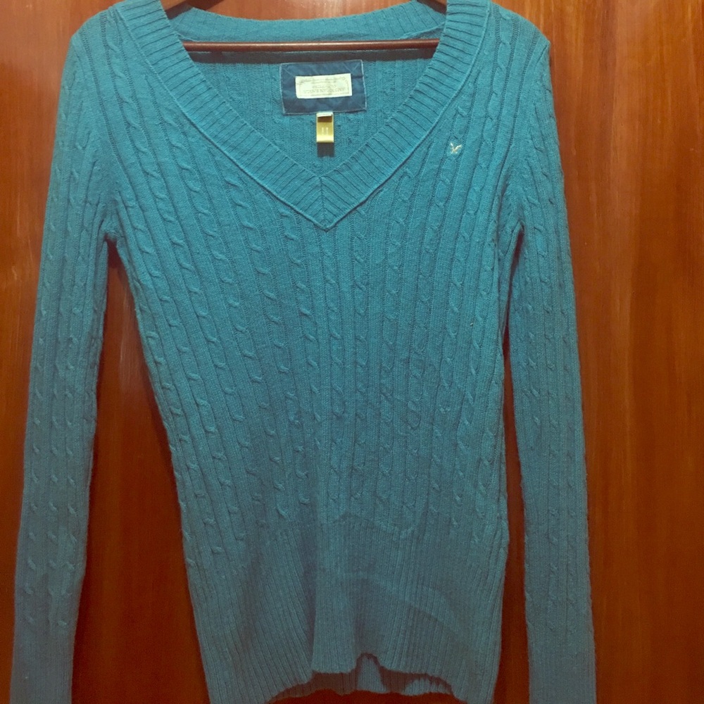 Blue sweater