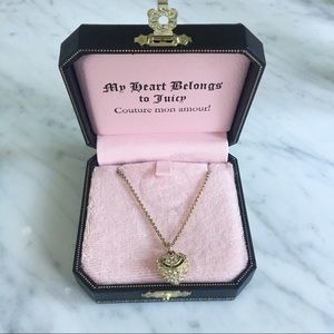 Juicy Couture Gold Heart Wish Necklace